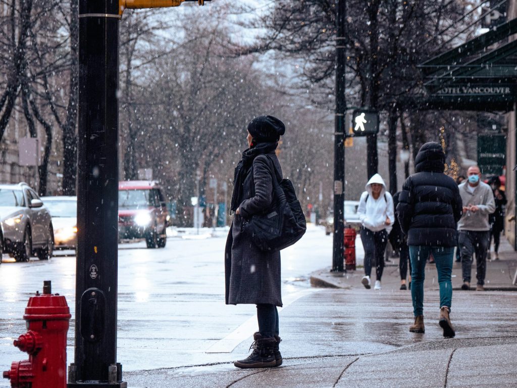 Standing in Cold Weather